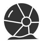 Ball Holiday Tourism SVG Icon